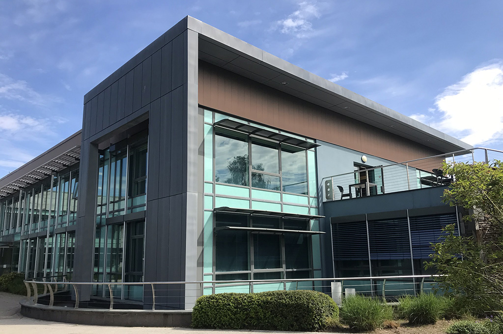 Exterior view of the Lakeland store and offices in Windermere, designed by Mellor Architects